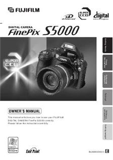 Fujifilm FinePix S5000 Printed Manual