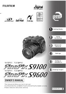 Fujifilm FinePix S9600 Printed Manual