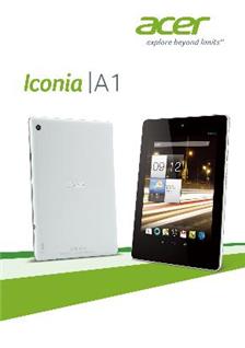 Acer Iconia A 1 manual. Camera Instructions.
