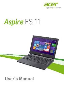 Acer Aspire ES 11 manual. Camera Instructions.