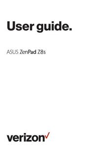 Asus Zenpad Z8S manual. Camera Instructions.