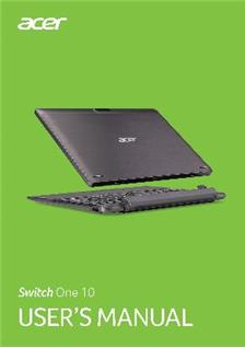 Acer Switch One 10 manual