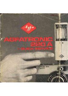 Agfa Agfatronic 220 A manual