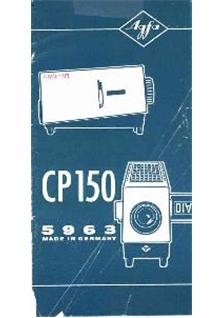 Agfa CP 150 manual. Camera Instructions.