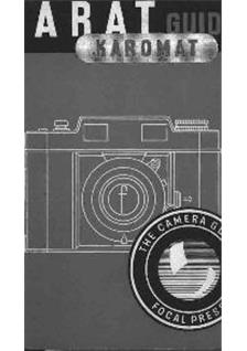 Agfa Karomat manual. Camera Instructions.