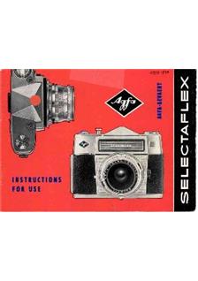 Agfa Selectaflex manual. Camera Instructions.