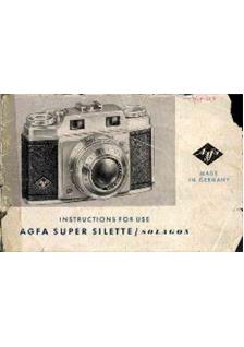 Agfa Super Silette manual. Camera Instructions.