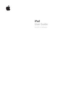 Apple iPad 1st Generation manual. Camera Instructions.