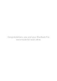 Apple MacBook Pro 13 manual. Camera Instructions.