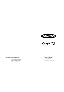 Bowens Ltd Esprit 2500 manual