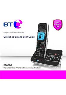 BT 6500 manual. Camera Instructions.