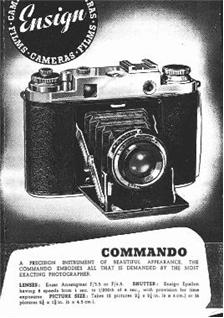 Barnet Ensign Ross Commando manual. Camera Instructions.