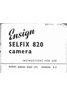 Barnet Ensign Ross Selfix manual. Camera Instructions.