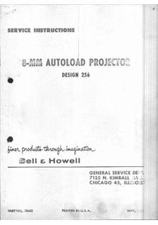 Bell and Howell 256 Printed Manual