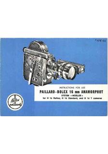 Bolex Anamorphic Lens System manual. Camera Instructions.