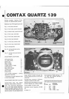 Contax 139 manual. Camera Instructions.