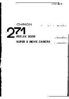 Chinon 471 : manual. Camera Instructions.