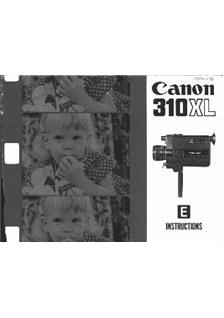 Canon 310 XL manual. Camera Instructions.