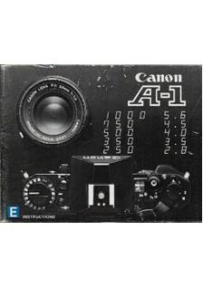 Canon A 1 manual. Camera Instructions.