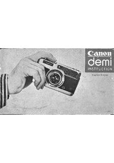 Canon Demi manual. Camera Instructions.