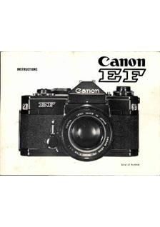 Canon EF manual. Camera Instructions.