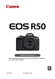 Canon EOS R50 Printed Manual