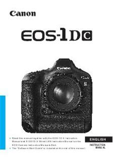 Canon EOS 1DC manual. Camera Instructions.