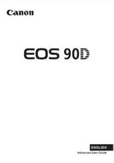 Canon EOS 90D manual. Camera Instructions.