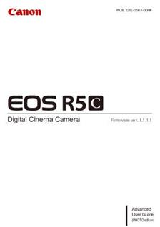 Canon EOS R5 C manual. Camera Instructions.