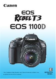 Canon EOS 1100D manual. Camera Instructions.