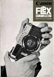 Canon Canonflex RM manual. Camera Instructions.