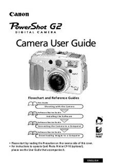 Canon PowerShot G2 manual. Camera Instructions.