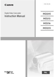 Canon MD 235 manual. Camera Instructions.