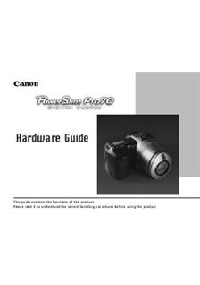 Canon PowerShot Pro 70 manual. Camera Instructions.