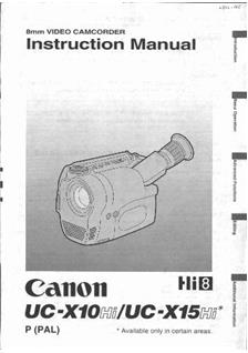 Canon UC X 15 Hi Printed Manual