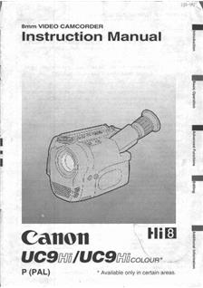 Canon UC 9 Hi manual. Camera Instructions.