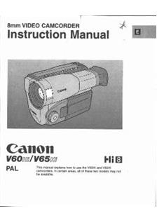 canon v60hi 8mm video camcorder