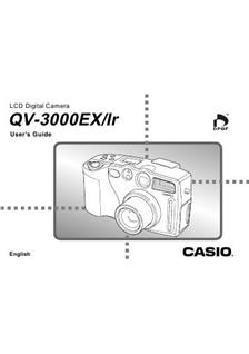 Casio QV 3000 EX manual. Camera Instructions.
