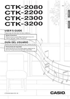 Casio CTK 3200 manual. Camera Instructions.