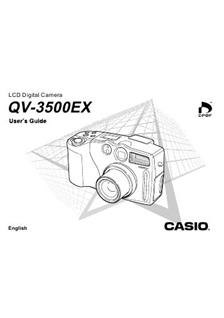 Casio QV 3500 EX manual. Camera Instructions.