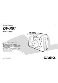 Casio QV R 61 manual. Camera Instructions.