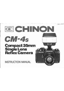 Chinon CM 4 s manual. Camera Instructions.