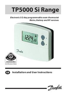 Danfoss TP 5000 si manual. Camera Instructions.