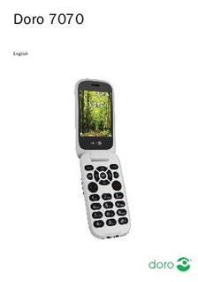 Doro 7070 manual. Camera Instructions.