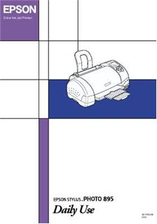Epson 895 Stylus Photo manual. Camera Instructions.