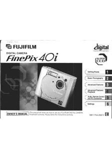 Fujifilm FinePix 40i manual. Camera Instructions.