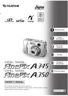 Fujifilm FinePix A350 manual. Camera Instructions.