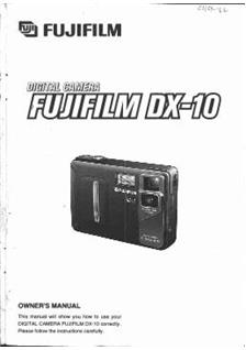 Fujifilm DX 10 manual. Camera Instructions.