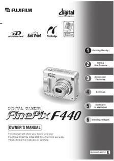 Fujifilm FinePix F440 manual. Camera Instructions.