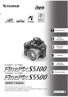 Concurreren procedure globaal Fujifilm FinePix S5500 Printed Manual